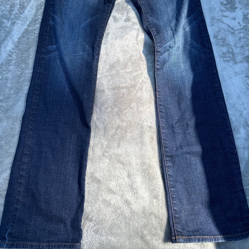 DELias Jeans Juniors Size 5/6 Dark Blue Morgan Straight Leg Measures 28 x 29.5 - Picture 3 of 4